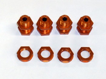 SLASH 17mm ORANGE WHEEL ADAPTERS (4) (10623ALO)