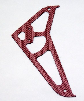 ALIGN T-REX 450 RED CARBON FIBER TAIL ROTOR FIN (11701R)
