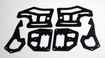DURATRAX DX450 M5 MOTORCYCLE CARBON FIBER CHASSIS KIT (6) (12410)