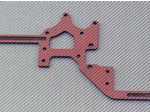 TEAM LOSI 8IGHT 1.0 RAD RED CARBON FIBER SERVO TRAY SUPPORT