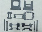 TEAM LOSI MUGGY CARBON FIBER KIT (DUAL SERVO) 10 PIECES