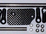 TAMIYA CLOD BUSTER CARBON FIBER GEARBOX SERVO MOUNT w/ HARDWARE