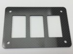 CARBON FIBER UNIVERSAL ROCKER SWITCH PANELS (3 SPOT)