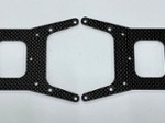 LOSI LST CARBON FIBER TOP BULK HEAD BRACES (2 PIECES)