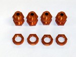 SLASH 17mm ORANGE WHEEL ADAPTERS (4)