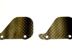 TEAM LOSI 22 CARBON FIBER REAR WHEEL MUD GUARDS