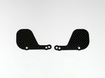 TEAM LOSI 22 SCT CARBON FIBER REAR WHEEL MUD GUARDS