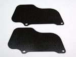 TEAM LOSI 5IVE-T CARBON FIBER REAR WHEEL MUD GUARDS (2)