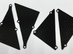 TEAM LOSI 5IVE-T CARBON FIBER F/R SPLASH PANELS (4pc)