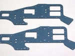 ALIGN T-REX 450 UPPER BLUE CARBON FIBER FRAME SET (2 PIECES)