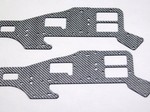 ALIGN T-REX 450 UPPER SILVER CARBON FIBER FRAME SET (2 PIECES)