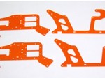 ALIGN T-REX 450 HIGH VISIBILITY ORANGE G-10 FRAME SET (4 PIECES)