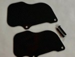 TEAM LOSI 5IVE-B CARBON FIBER REAR WHEEL MUD GUARDS (2)