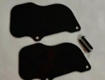 TEAM LOSI 5IVE-B CARBON FIBER REAR WHEEL MUD GUARDS (2) (11115)