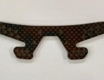 TEAM LOSI XXX-S BLACK CARBON FIBER FRONT SHOCK MOUNT