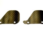 TEAM LOSI 22 CARBON FIBER REAR WHEEL MUD GUARDS