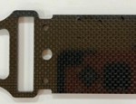 XTREME RACING TEAM LOSI DBXL-E 2.0 CARBON FIBER CENTER DIFF BRACE w/ ESC MOUNT (4mm) (10892)