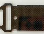 XTREME RACING TEAM LOSI DBXL-E 2.0 CARBON FIBER CENTER DIFF BRACE w/ ESC MOUNT (4mm)