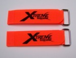 XTREME RACING 1" x 8" ORANGE BATTERY STRAPS (2)