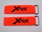 XTREME RACING 1" x 8" ORANGE BATTERY STRAPS (2) (2203)