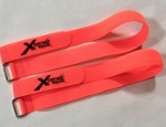 XTREME RACING 1" X 24 ORANGE BATTERY STRAPS (2) (2212)