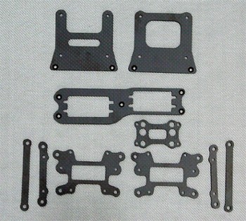 TEAM LOSI MUGGY CARBON FIBER KIT (SINGLE SERVO) 10 PIECES (10821)