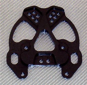 RC8 BLACK ALUMINUM REAR SHOCK TOWER (10914ABK)