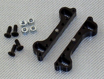 RC8 BLACK ALUMINUM QUICK CHANGE MOTOR BASE (10918B)
