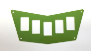 POLARIS RZR 570, 800, XP 900 GREEN G-10 5 SWITCH PANEL (40115GG)