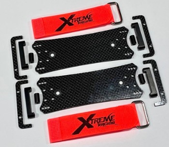 TEAM ASSOCIATED RC8B4E CARBON FIBER BATTERY TRAYS 2pc (2.5mm) (10386)