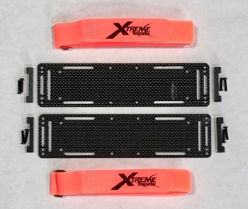 X-MAXX V2 CARBON FIBER BATTERY TRAYS 2.5MM (2) (10671)