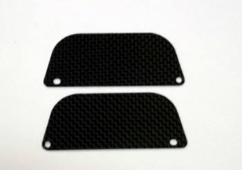 TEAM LOSI MINI 8IGHT TRUGGY CARBON FIBER REAR WHEEL GUARDS (2) (10849)