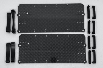 TEAM LOSI DBXL-E 2.0 CARBON FIBER BATTERY TRAYS (10903)