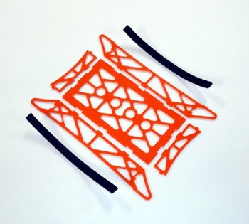 XTREME RACING ORANGE FIBERGLASS SHORT CAR STAND (11070O)