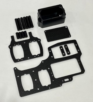 TEAM LOSI 5IVE-T CARBON FIBER DUAL STANDAND SERVO THROTTLE TRAY (11121)