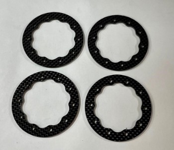 J CONCEPTS STARFISH MAMBA WHEELS 10 BOLT BEAD LOC BEADS CARBON FIBER 2mm (4pc) (11297)