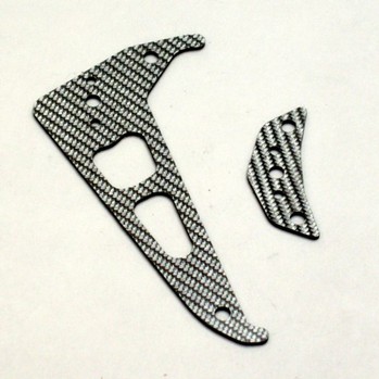 ALIGN T-REX 250 SILVER CARBON FIBER TAIL FIN SET (11750S)