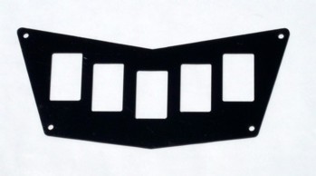 POLARIS RZR 570, 800, XP 900 BLACK G-10 5 SWITCH PANEL (40115GBK)