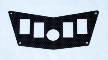 POLARIS RZR 570, 800, XP 900 CARBON FIBER 4 SWITCH PANEL (40116)