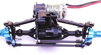 TAMIYA CLOD BUSTER CARBON FIBER REAR SERVO LOCKOUT w/ HARDWARE (1251)