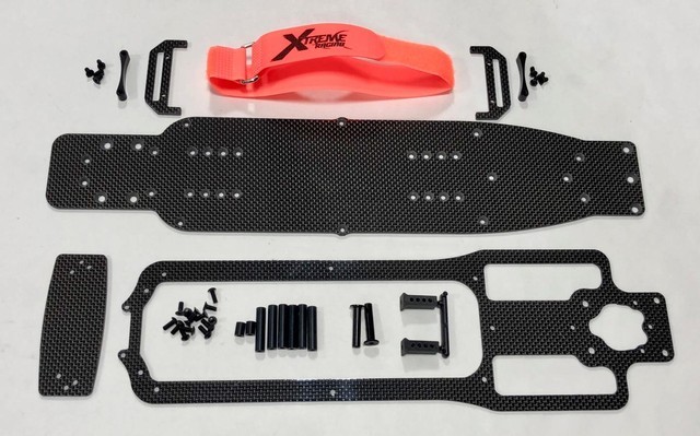 RACE READY RC Carbon Fiber Chassis Skin Protector 3D Fits Traxxas Stampede /& Slash